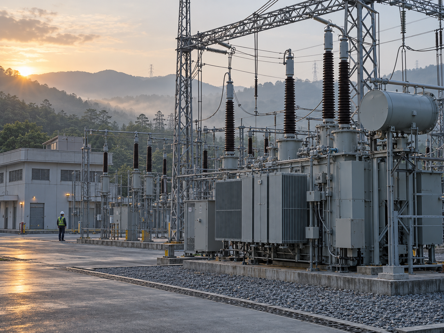 發電與能源設施中的變電設備